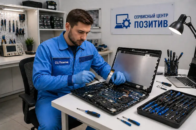 Замена шлейфа матрицы ноутбука в Череповце