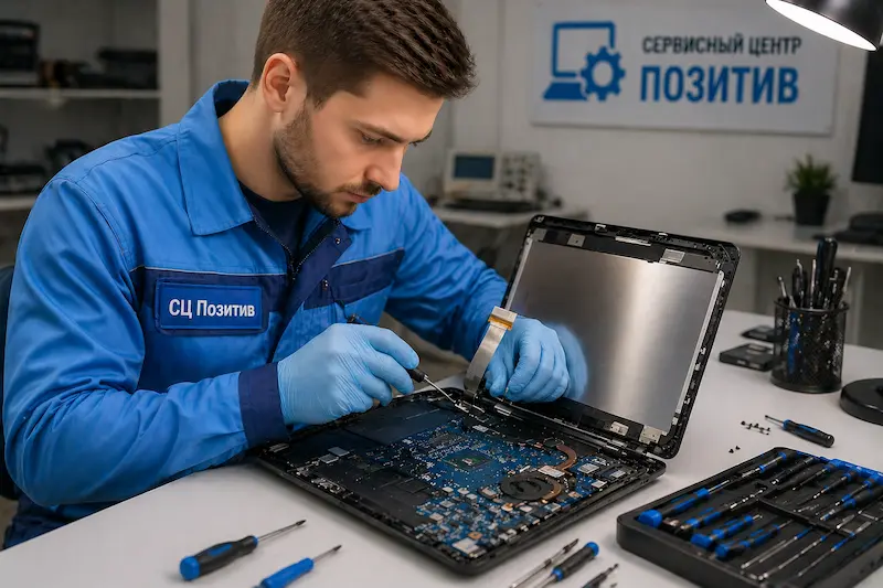 Ремонт шлейфа матрицы ноутбука в Череповце