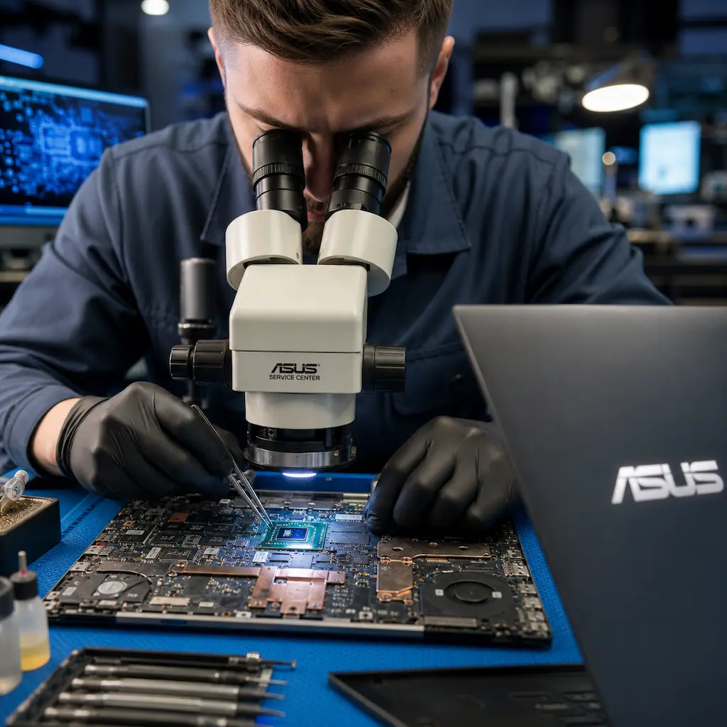 Замена видеокарты ноутбука Asus в Череповце