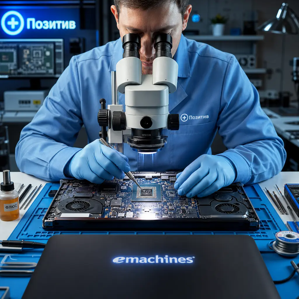 Замена видеокарты ноутбука Emachines в Череповце
