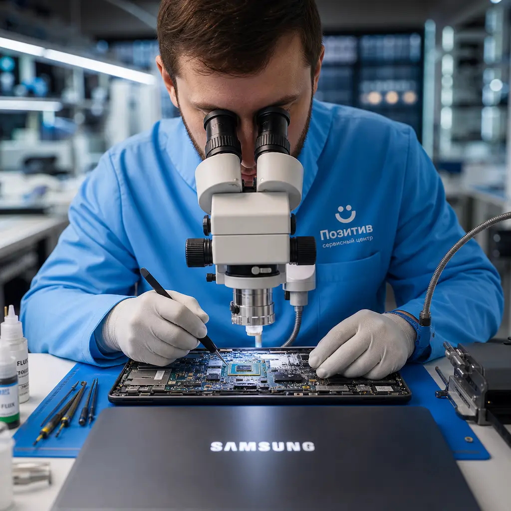 Замена видеокарты ноутбука Samsung в Череповце