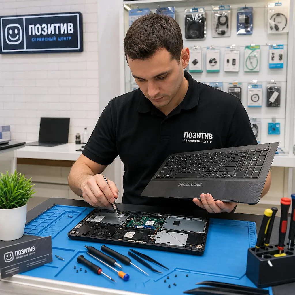заменить клавиатуру на ноутбуке Packard Bell в Череповце