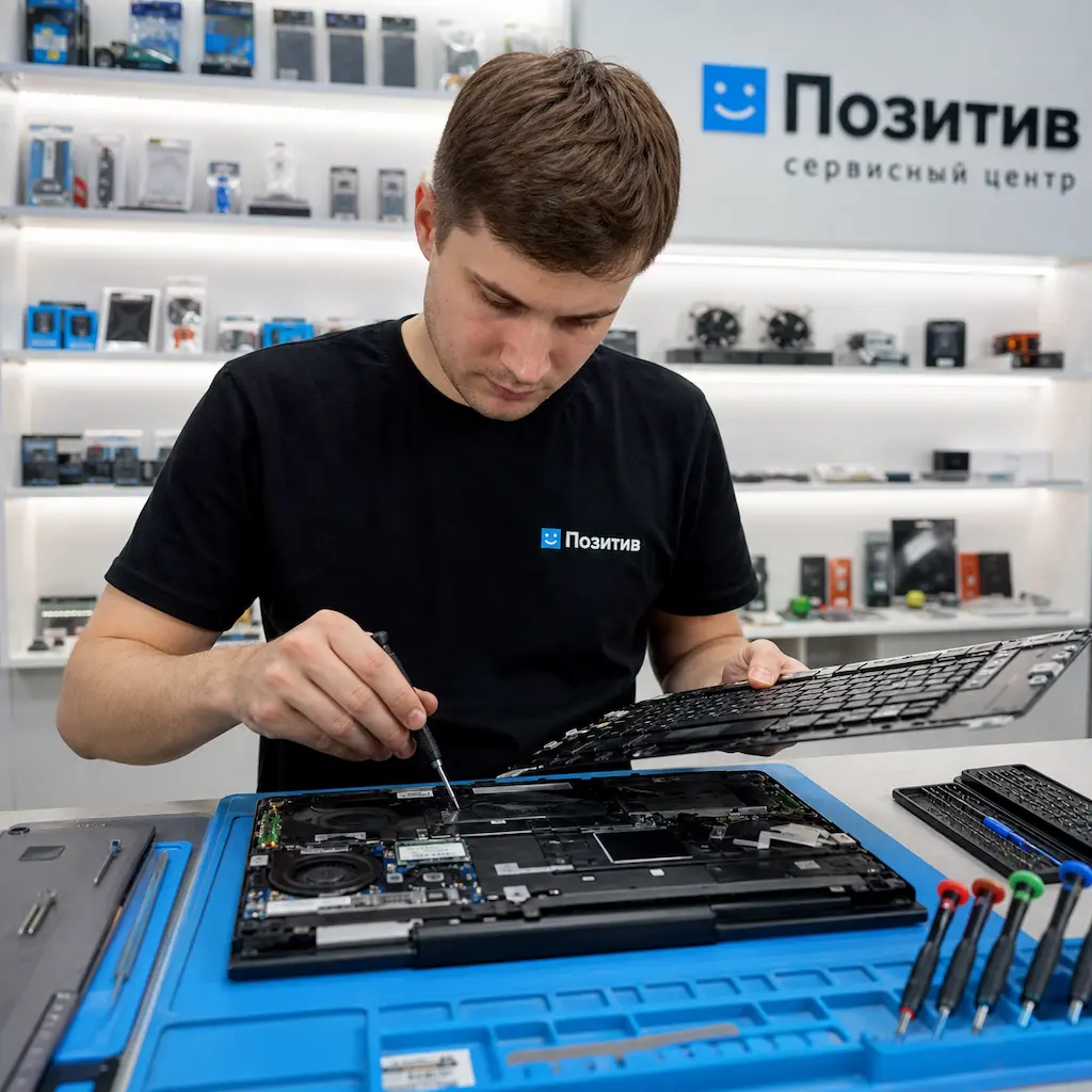 заменить клавиатуру на ноутбуке Samsung в Череповце