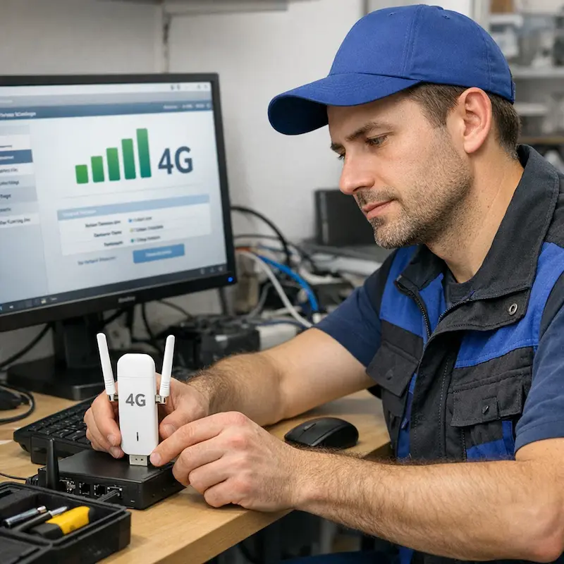 Настройка LTE модема в Череповце