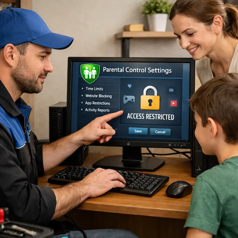 Родительский контроль на компьютере и ноутбуке в Череповце