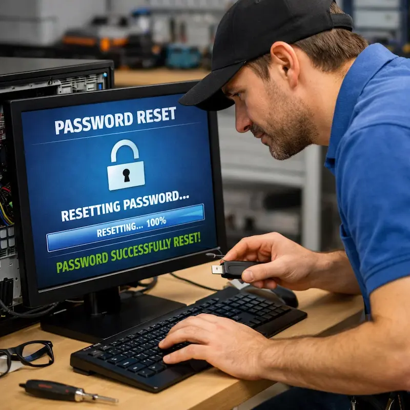 Сброс пароля от компьютера в Череповце