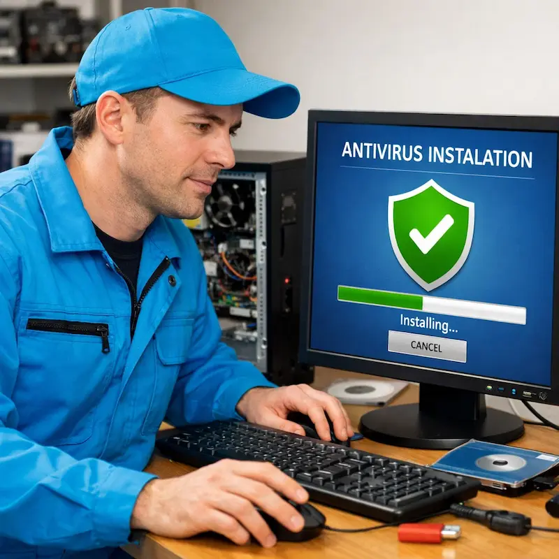 Установка антивируса на ноутбук в Череповце