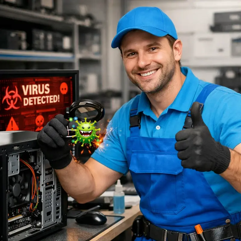 Удаление вирусов с компьютера в Череповце