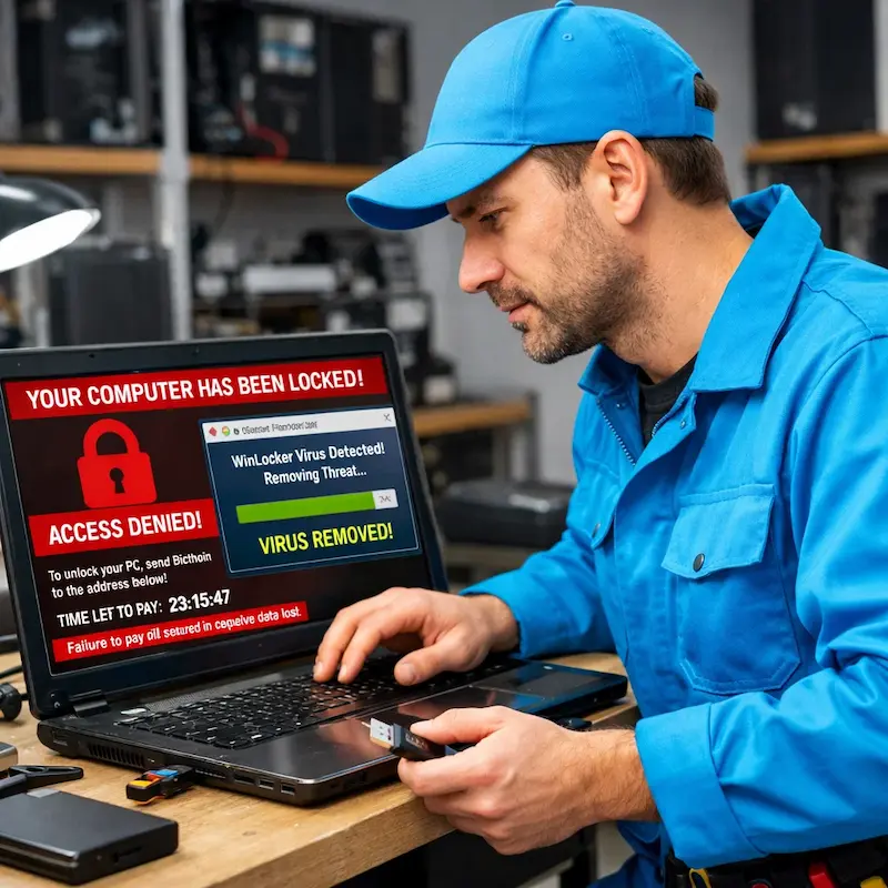 Поможем разблокировать компьютер и ноутбук в Череповце